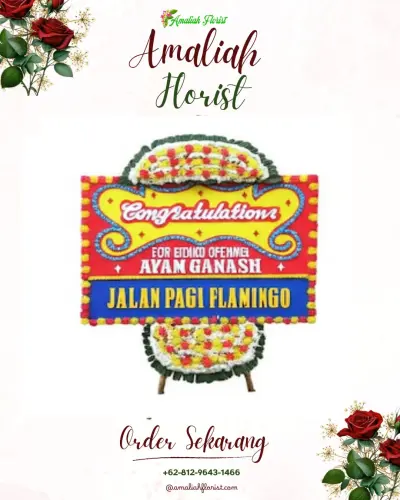 Bunga Papan Congratulation di Nunuk